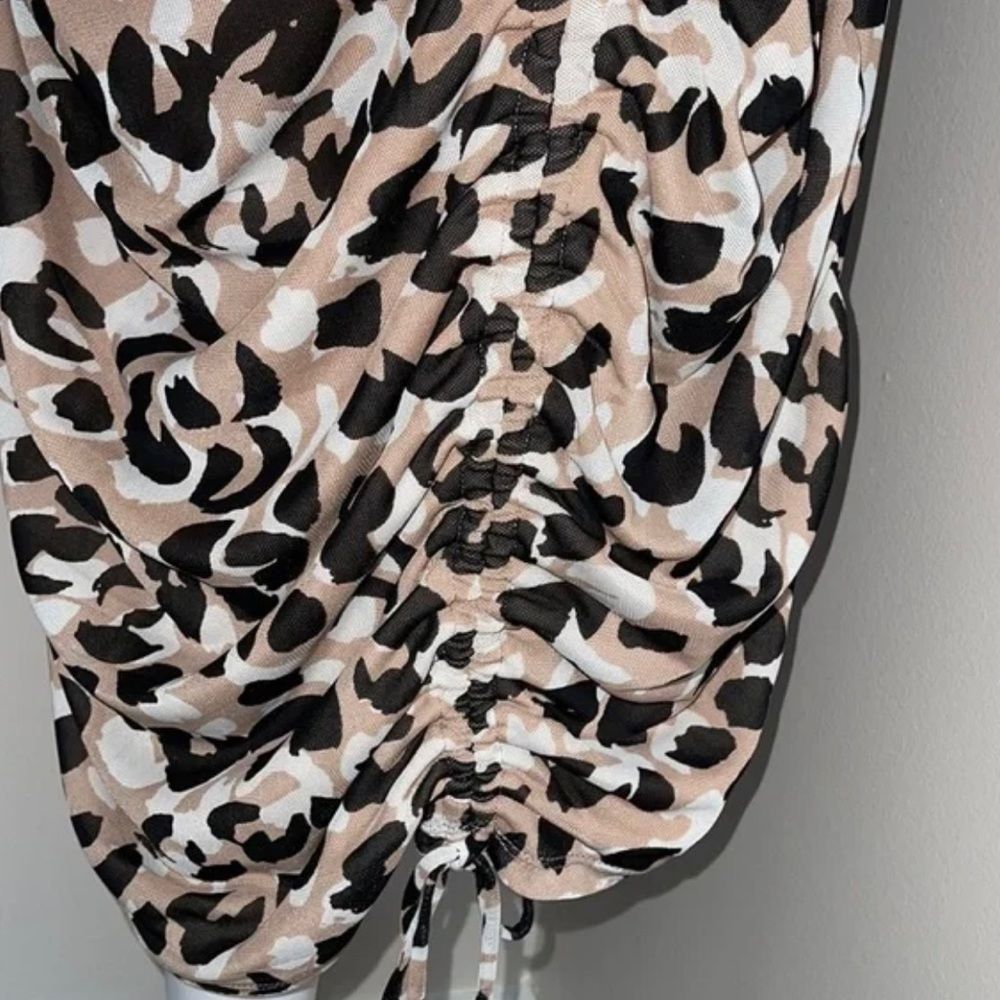 Calvin Klein Leopard Print Midi Skirt - Picture 3 of 8